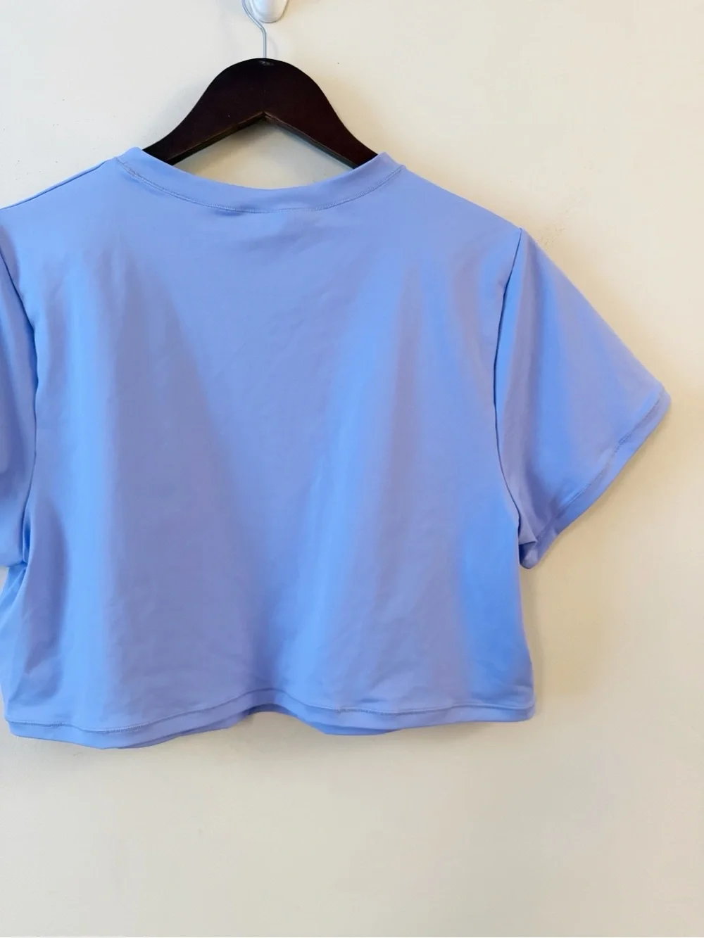 SKIMS Recycled Swim T-Shirt Tee Top Perwinkle Stretch Cropped Coverup 3X